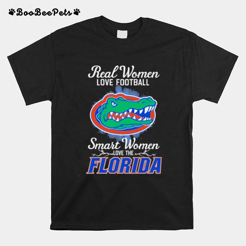 Real Women Love Football Smart Women Love The Florida Gators 2023 Logo T-Shirt