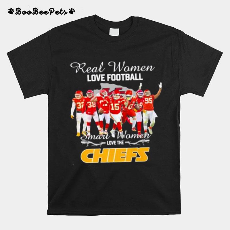 Real Women Love Football Smart Women Love The Kansas City Chiefs 2023 Super Bowl Lvii T-Shirt