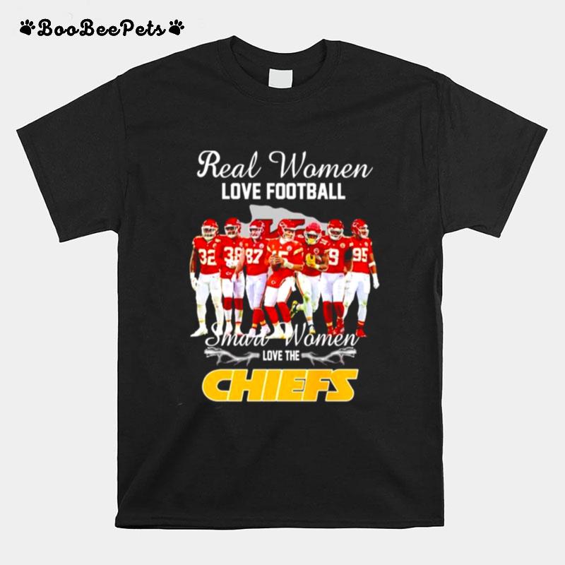 Real Women Love Football Smart Women Love The Kansas City Chiefs T-Shirt