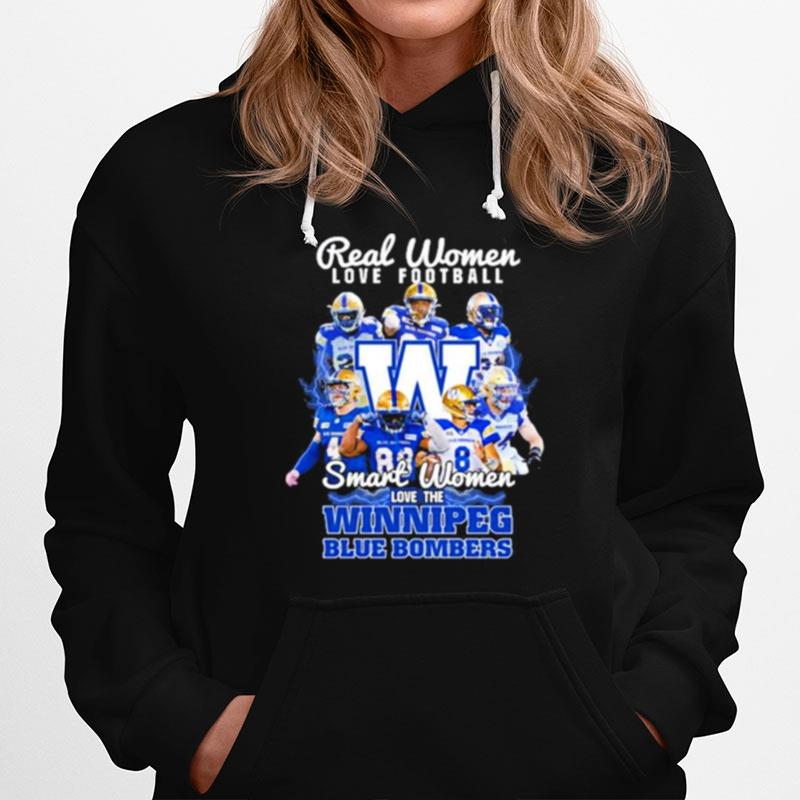 Real Women Love Football Smart Women Love The Winnipeg 2023 Season Hoodie