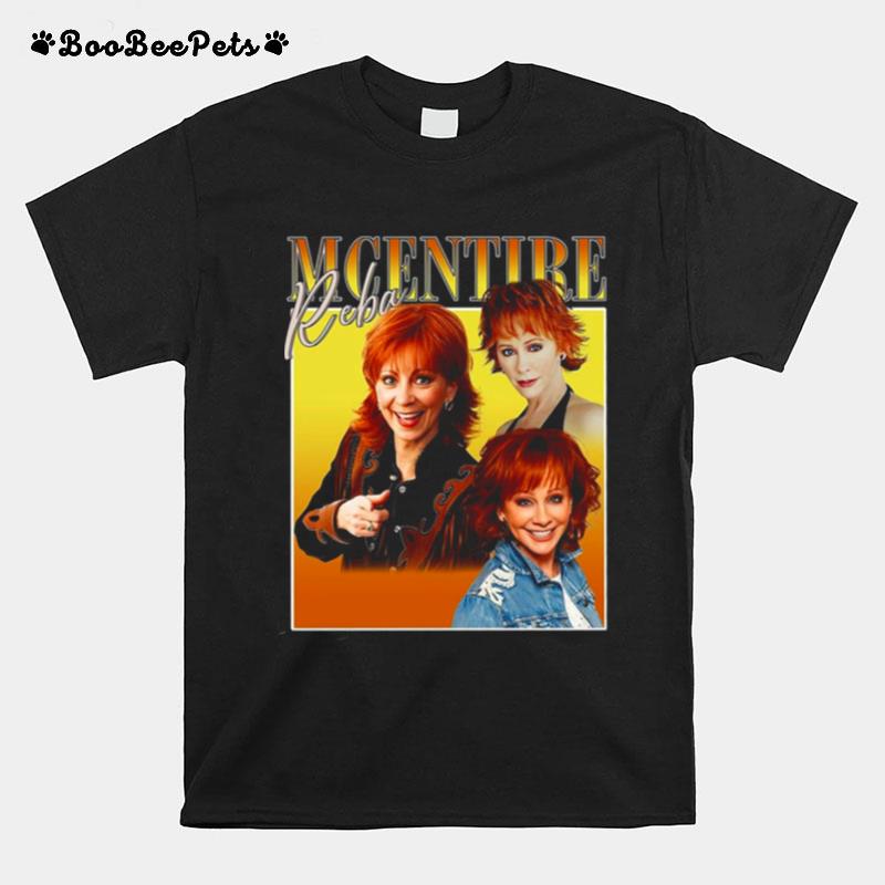 Reba Mcentire Collage Signature Design T-Shirt