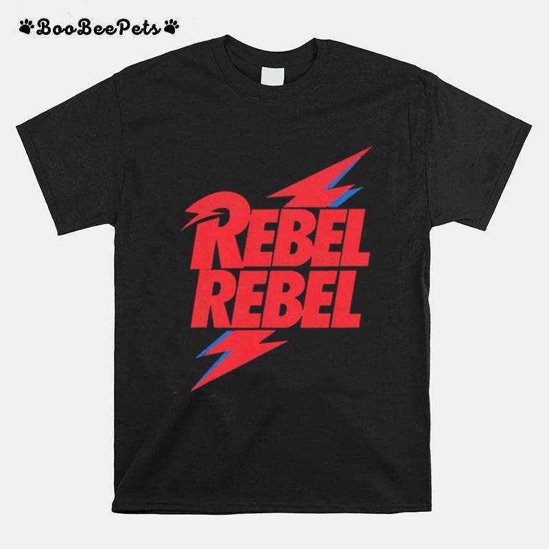 Rebel Rebel Lightning David Bowie T-Shirt