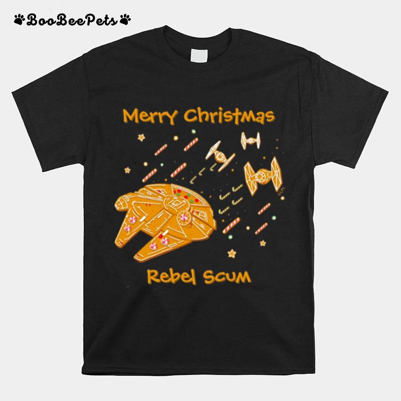 Rebel Scum Star Wars Millennium Falcon Cookie Gingerbeard T-Shirt