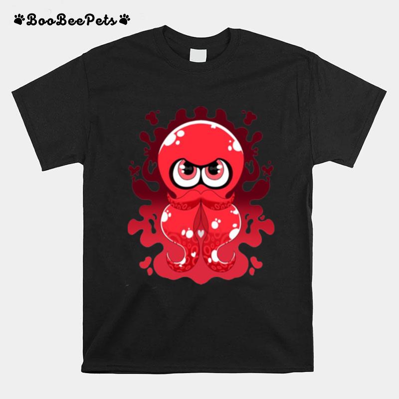 Red Inky Octo Splash Splatoon T-Shirt