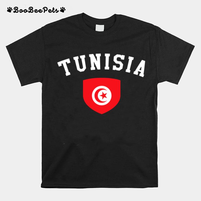 Red Logo Tunisia Supporters T-Shirt