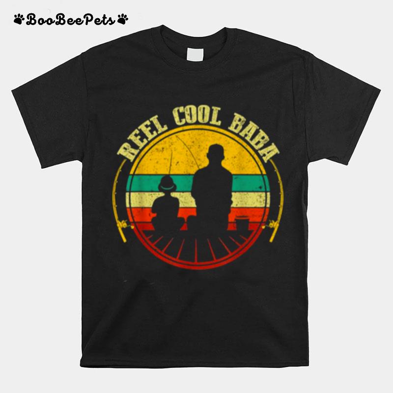 Reel Cool Baba Fathers Day Fishing T-Shirt