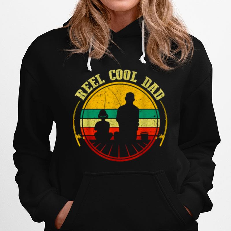 Reel Cool Dad Fathers Day Fishing Hoodie