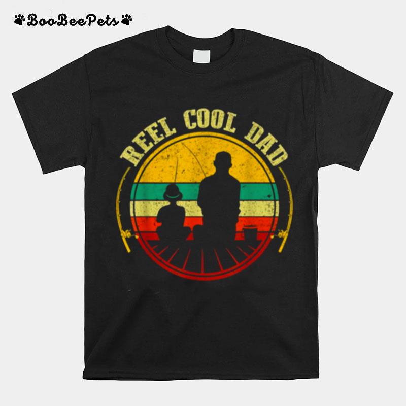 Reel Cool Dad Fathers Day Fishing T-Shirt