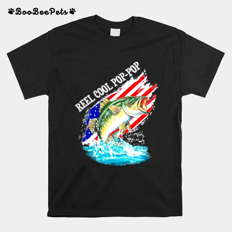 Reel Cool Pop Pop American Flag T-Shirt