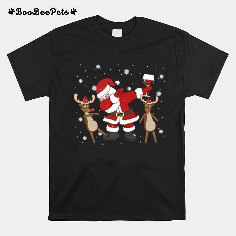 Reideer And Snowman Merry Christ T-Shirt