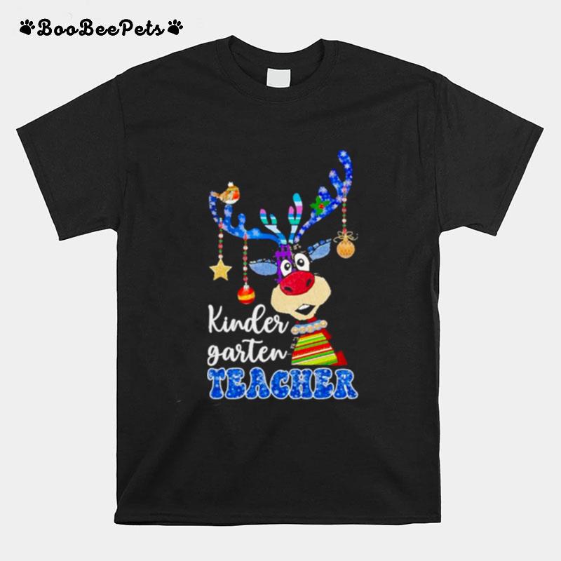 Reindeer Bauble Kindergarten Teacher Merry Christmas 2022 T-Shirt