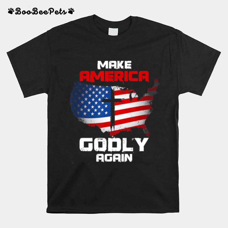 Religion Faith God Christians Usa Pride Patriots T-Shirt