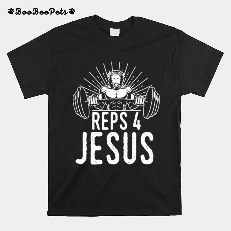 Reps 4 Jesus Weightlifting T-Shirt