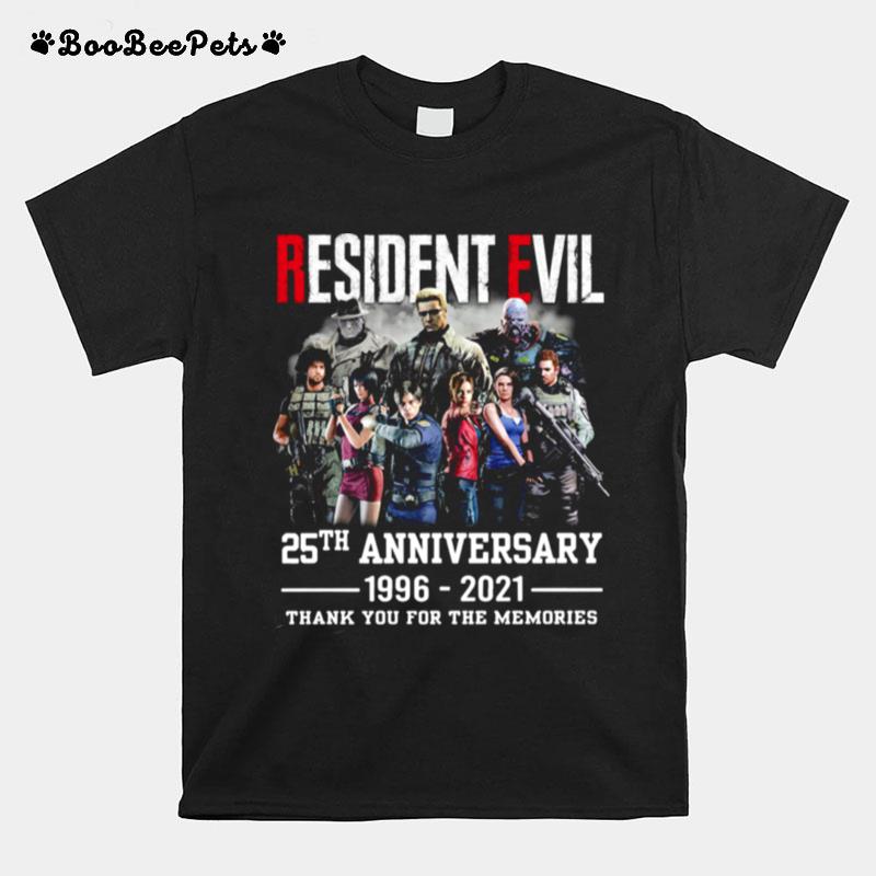 Resident Evil 25Th Anniversary Thank You For The Memories T-Shirt