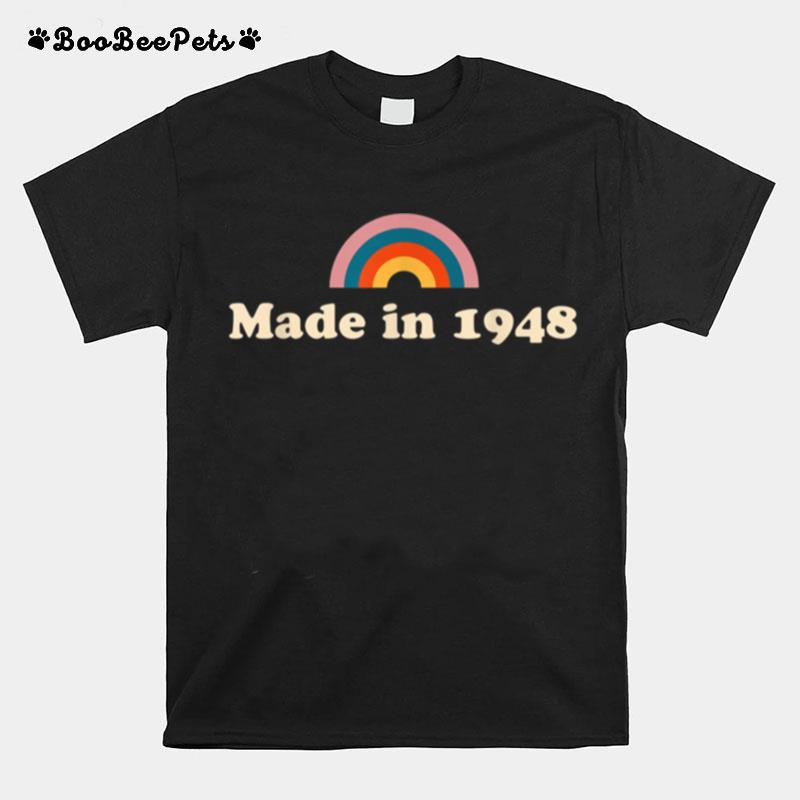 Retro 1948 73Rd Birthday For 73 Year Old T-Shirt