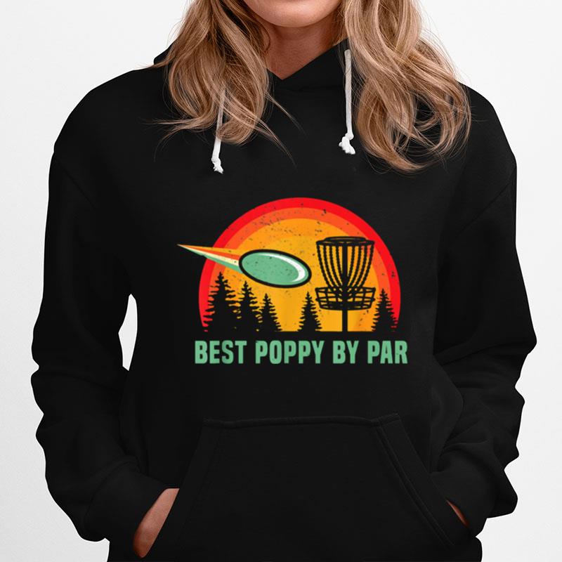 Retro Best Poppy Disc Golf Vintage Frisbees Golfer Golfing Hoodie
