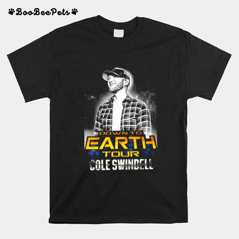 Retro Design Down To Earth Cole Swindell T-Shirt