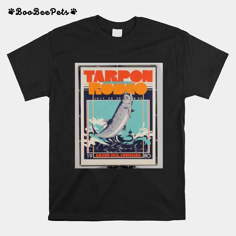 Retro Design Tarpon Rodeo 2 Grand Isle T-Shirt