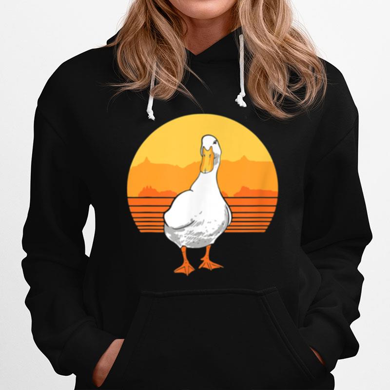 Retro Duck Illustration Duck Owner Hoodie