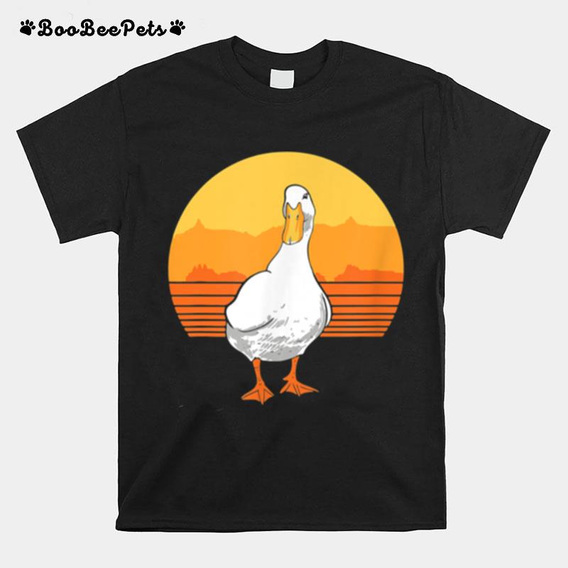 Retro Duck Illustration Duck Owner T-Shirt