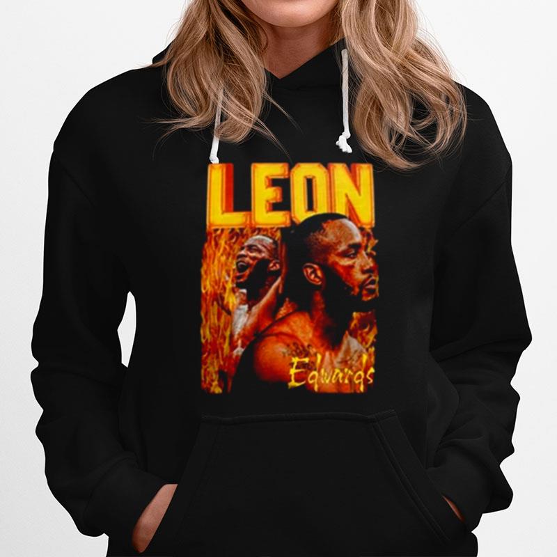 Retro Fire Art Leon Edwards Hoodie