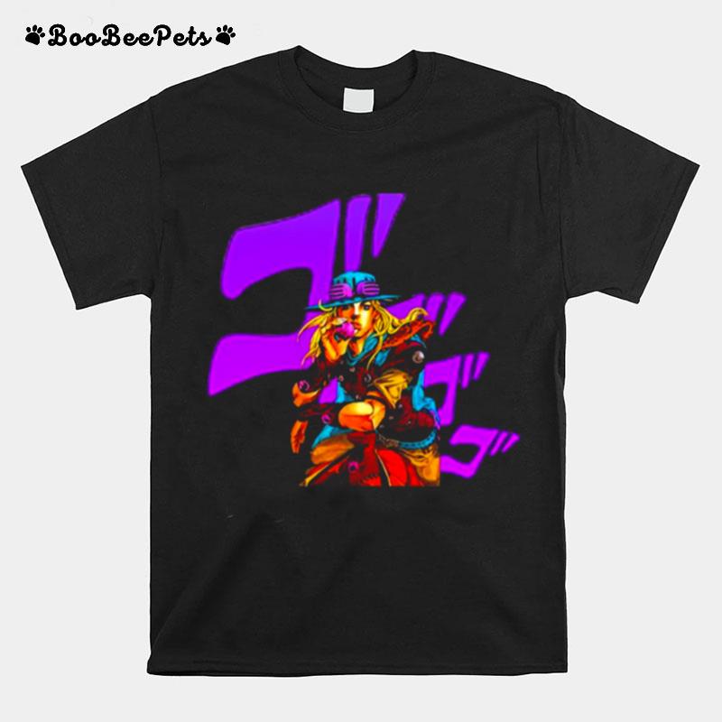 Retro Gyro Zeppeli Jojos Bizarre Adventure Manga Anime T-Shirt