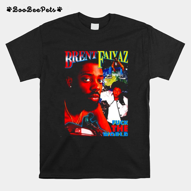 Retro Illustration Fuck The World Brent Faiyaz T-Shirt