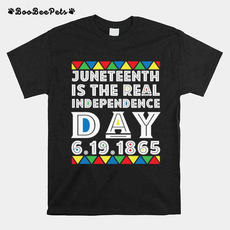 Retro Juneteenth Is The Real Independence Day 6 19 1865 T-Shirt