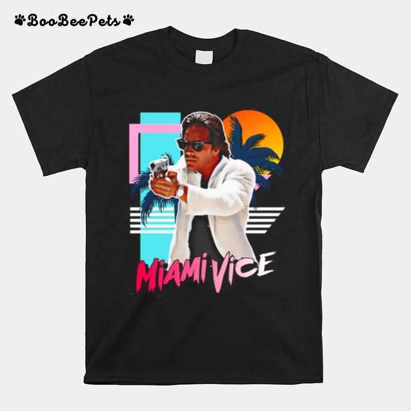 Retro Miami Vice 80S Sonny Crockett Tribute T-Shirt