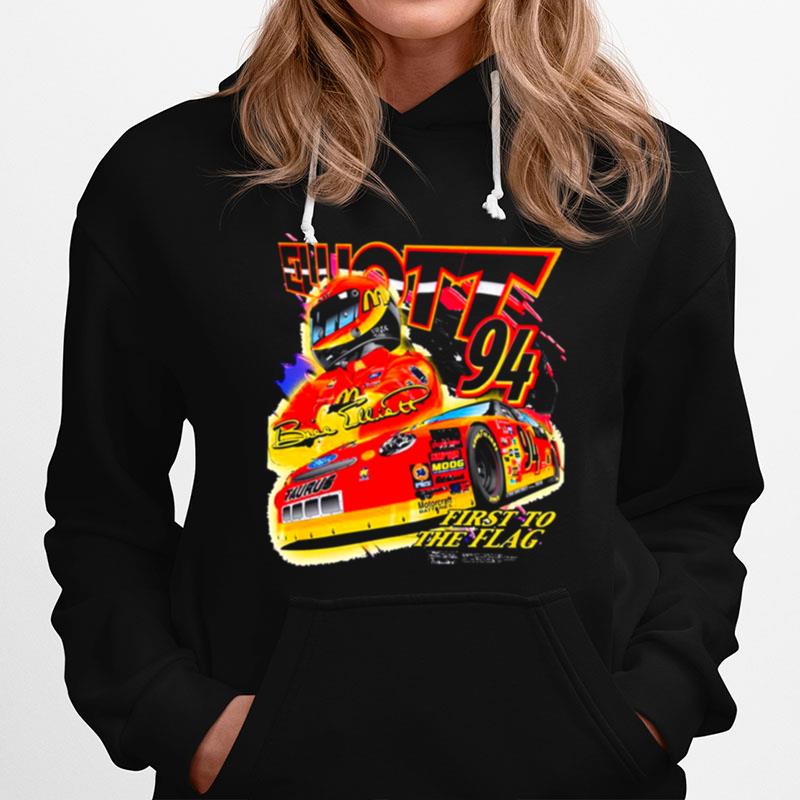 Retro Nascar Car Racing Bill Elliott Hoodie