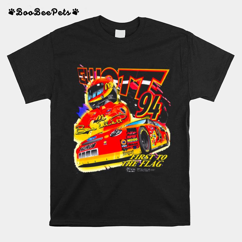 Retro Nascar Car Racing Bill Elliott T-Shirt