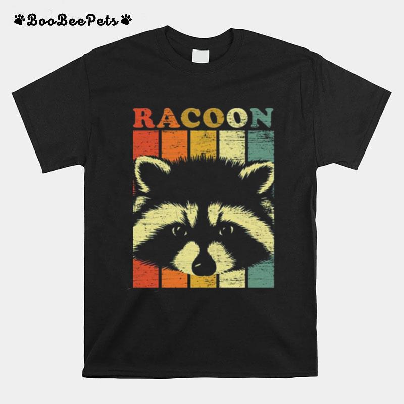 Retro Raccoon Cute Design T-Shirt