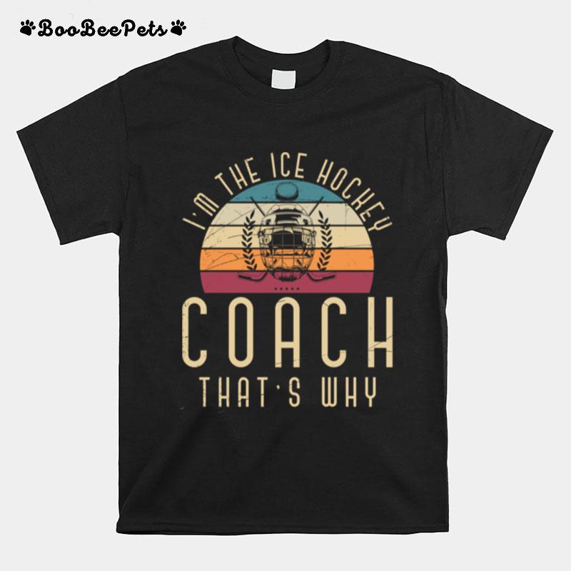 Retro Sports Trainer Ice Hockey Coach Training Coach T-Shirt