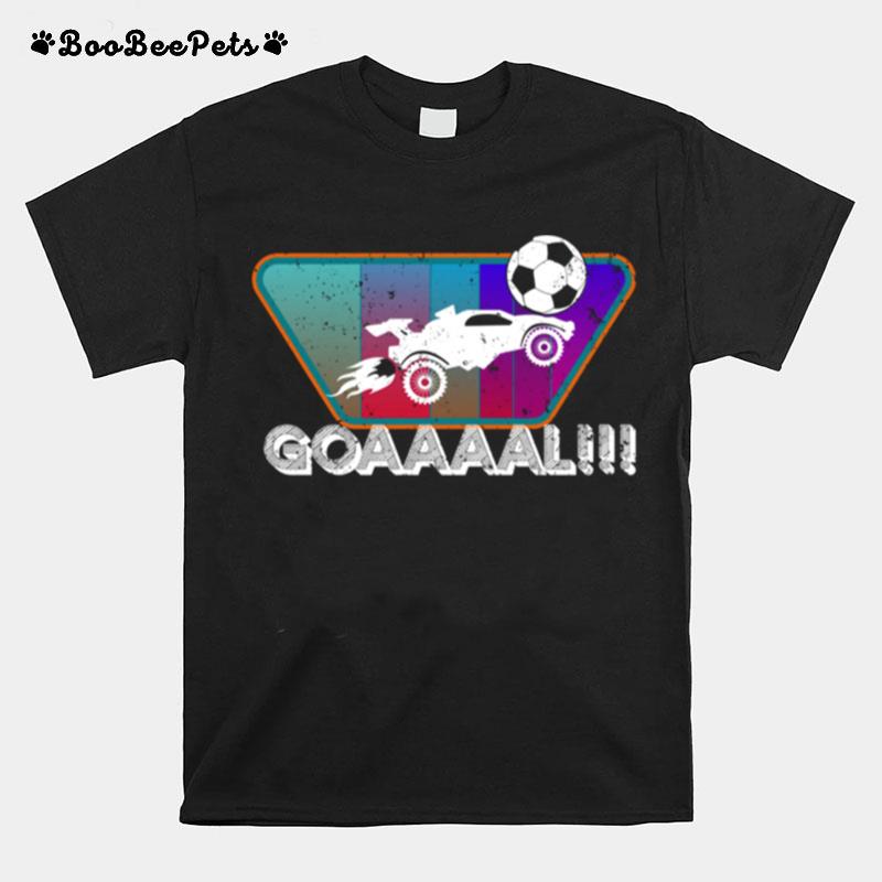 Retro Style Rocket Rc Soccer Car League Gamer What A Save T-Shirt