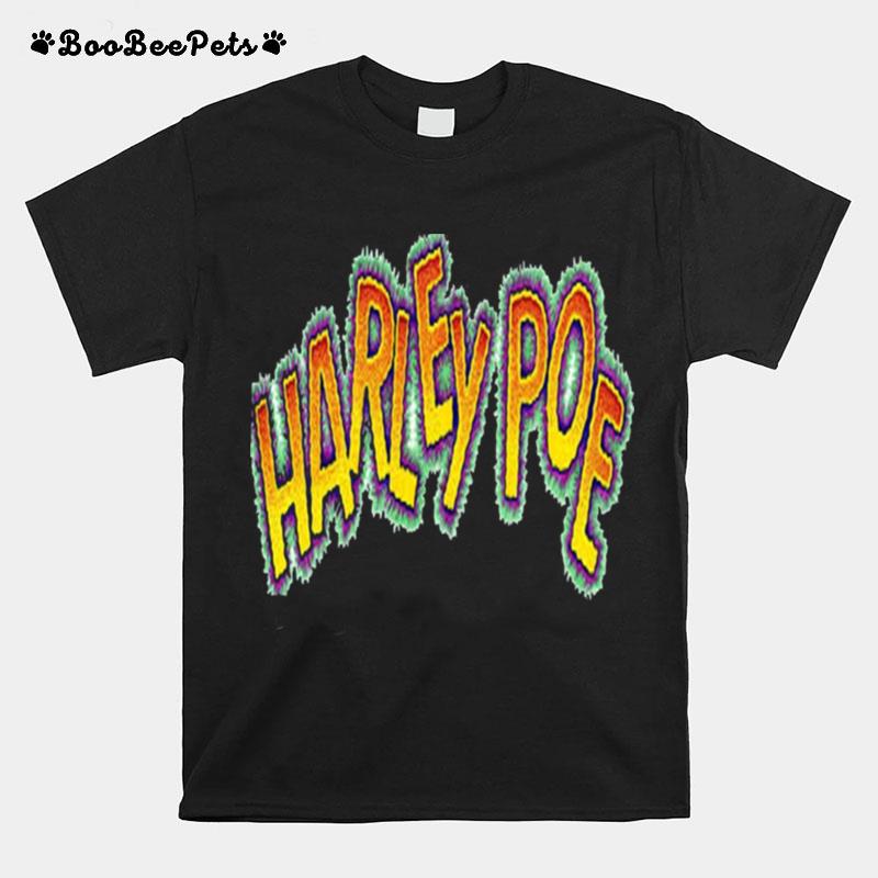 Retro Text Logo Harley Poe Folk Punk T-Shirt