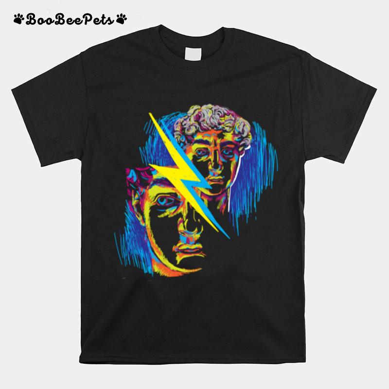 Retro Vaporwave David Statue T-Shirt