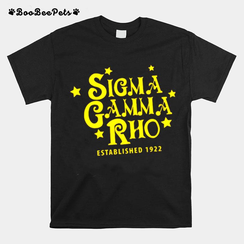 Sigma Gamma Rho Established 1922 T-Shirt