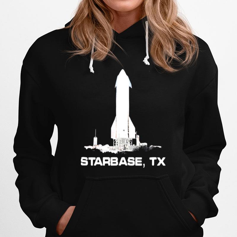 Simple Starbase Tx Spaceship Graphic Hoodie