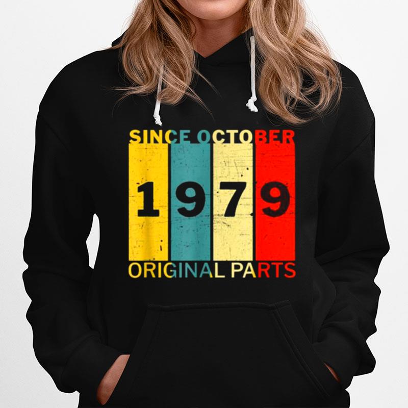 Since October 1979 Original Parts Joke Vintage Hoodie