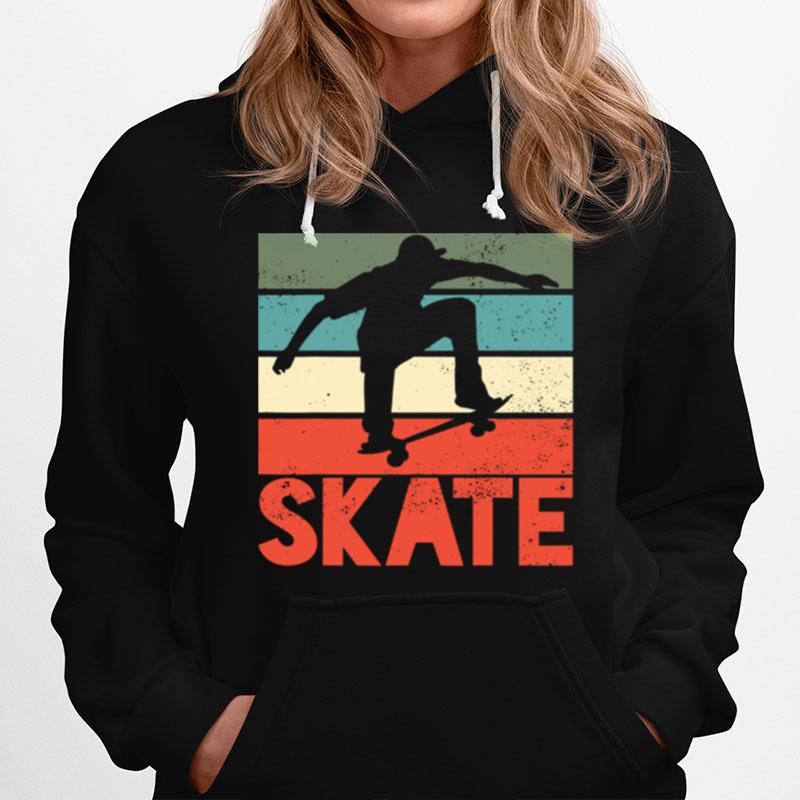 Skate Skateboarding Vintage Hoodie