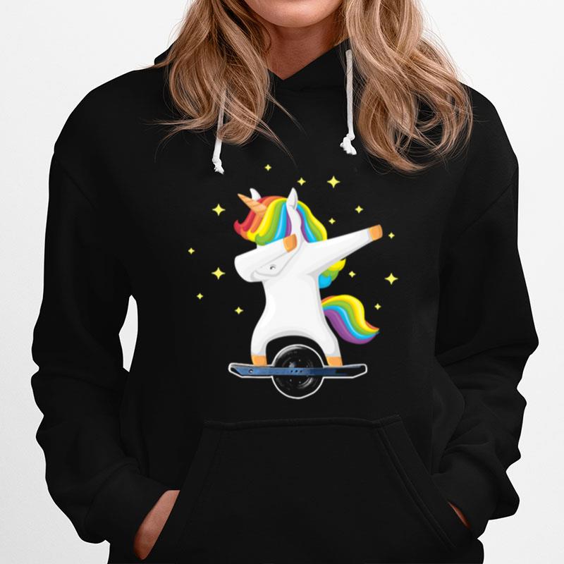 Skating Dabbing Unicorn On Onewheel Hoodie