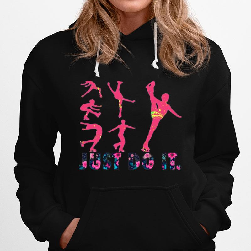 Skating Flowers Just Do It Hoodie