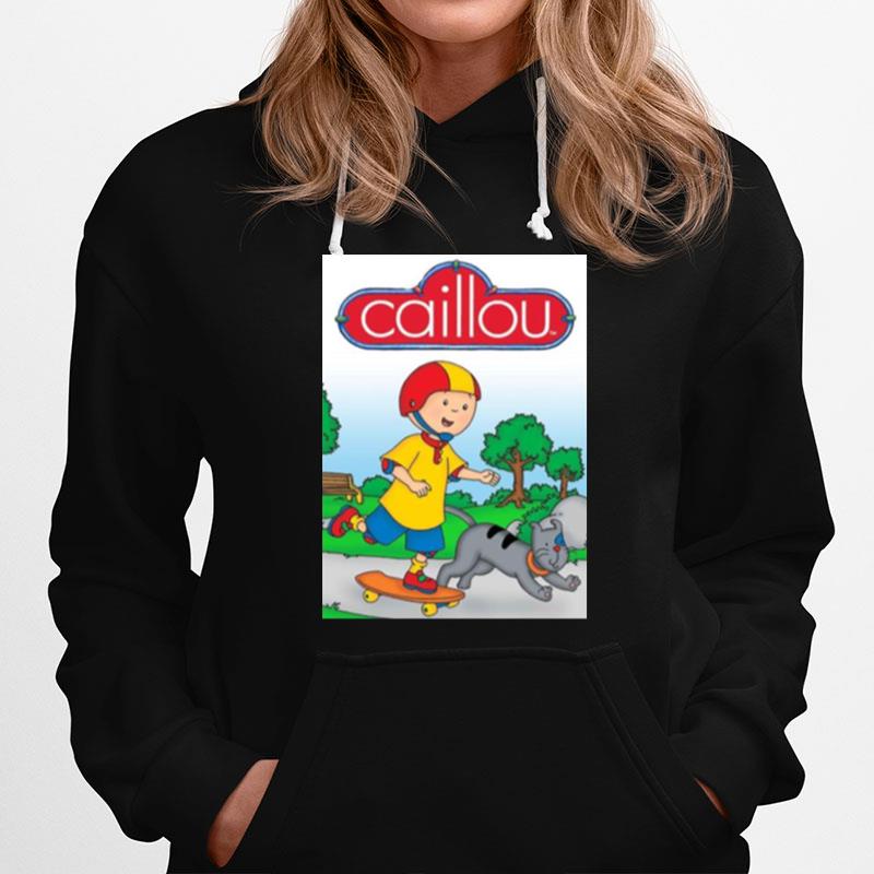 Skating With The Cat Caillou Hoodie