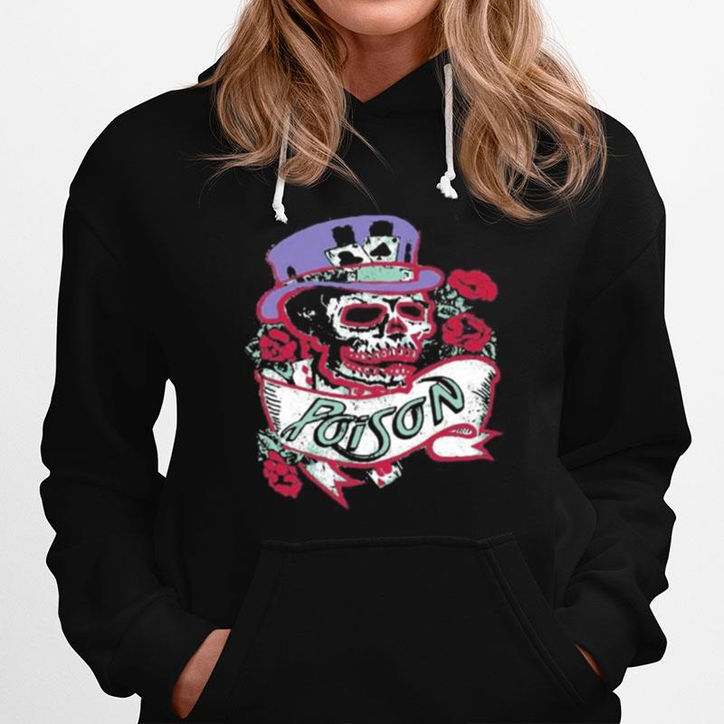 Skeleton Poison Band Roses Hoodie