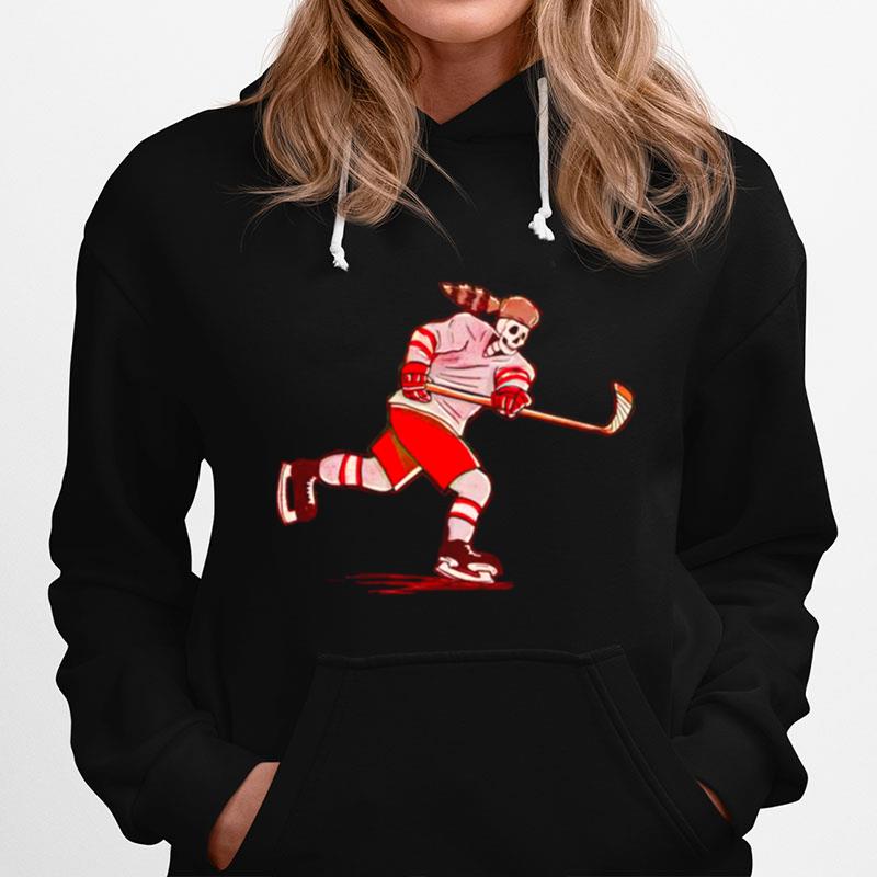 Skeleton Sacred Heart Pioneers Hockey Hoodie