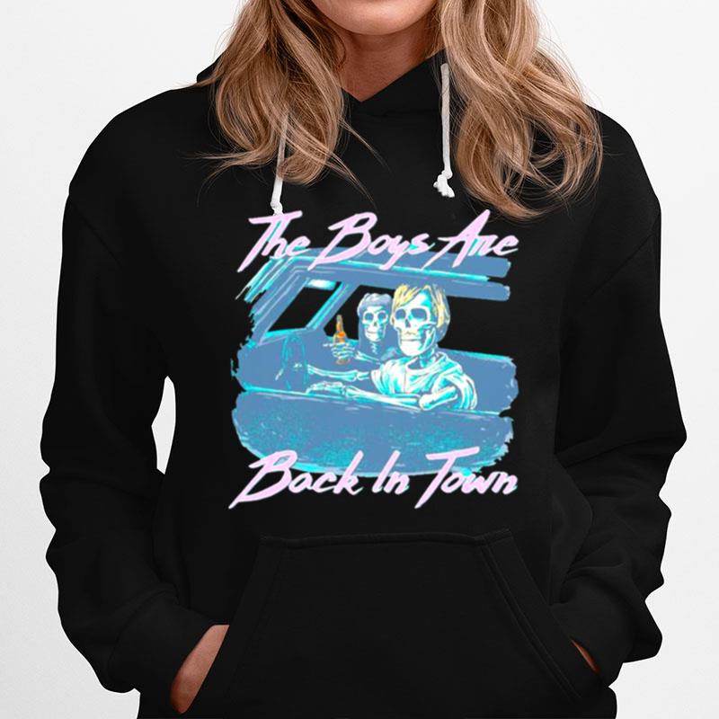 Skeleton The Boys Are Back In Town Car Hoodie