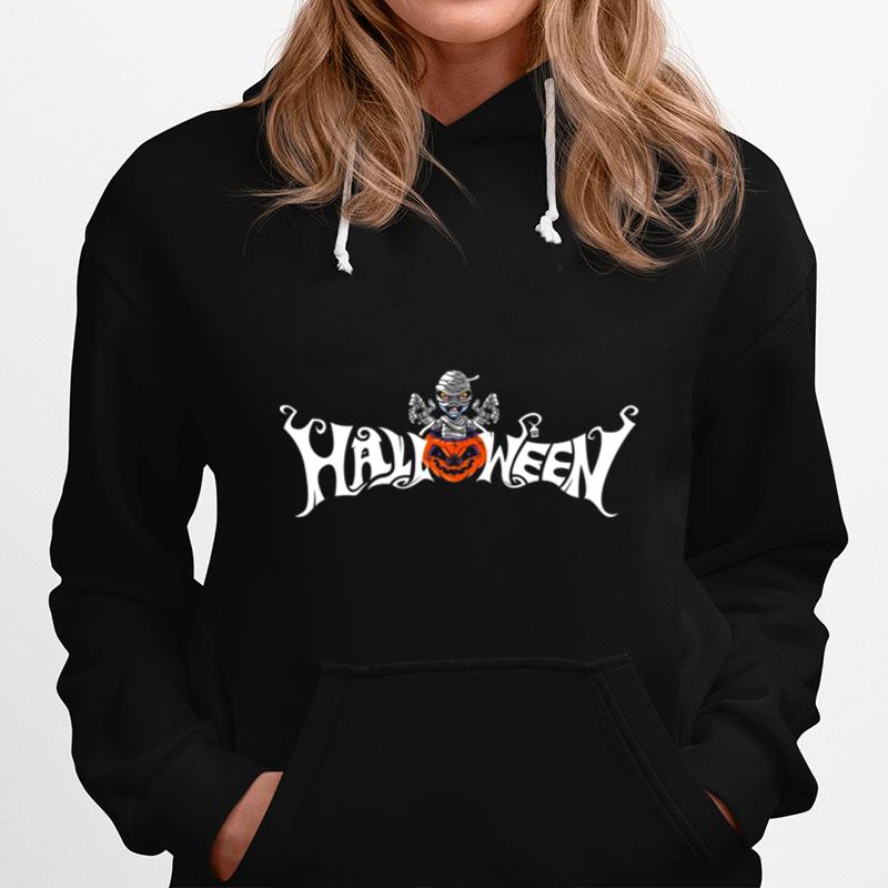 Skeleton With Angry Pumpkin Halloween Hoodie