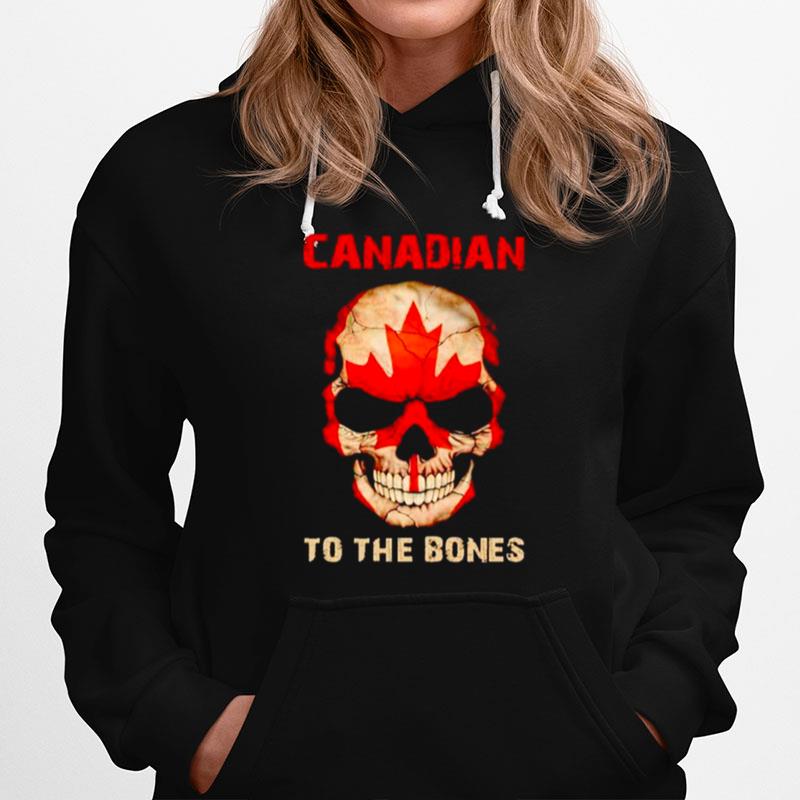 Skull Canadian To The Bones Hoodie