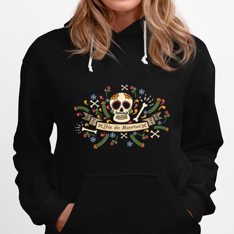 Skull Dia De Muertos In Mexican Holiday Hoodie