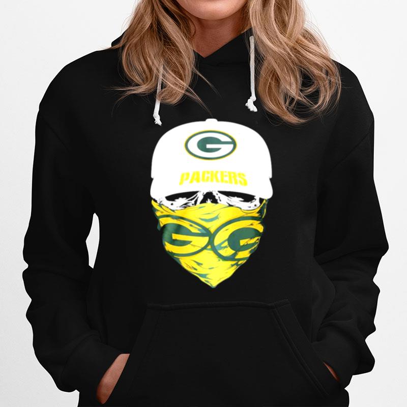 Skull Face Mask Green Bay Packers Hoodie